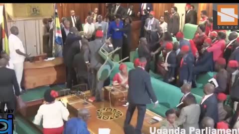 scandal at ouganda parliament