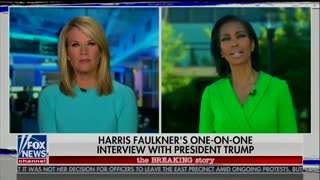 Harris Faulkner confronts Trump about looting/shooting remark