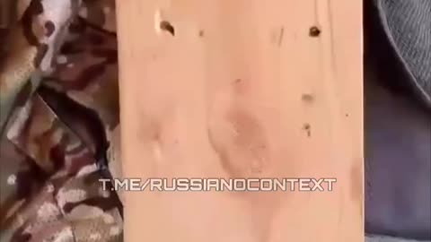 Russians Find Pieces of Wood inside of Body Armor