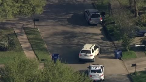 HIGHLIGHTS: Police Pursuit Goes Off Road In Houston