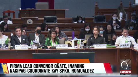 PIRMA Lead Convenor Oñate, inaming nakipag-coordinate kay Speaker Romualdez