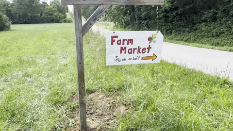 Farm Market 🍅 Chamberlin Family Farms #freshproduce #farming #homesteading #countrydrive