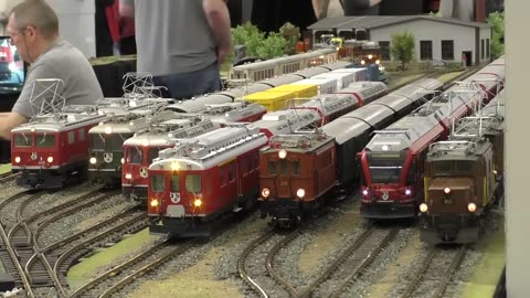 SCALE MODEL TRAINS RAILWAYS MODEL RAILROAD TRACK G PRESENTATION / Intermodellbau Dortmund 2016