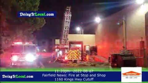 Fairfield News- Fire At Stop and Shop