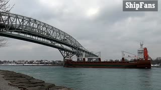 Fortunagracht Ship Downbound In Great Lakes