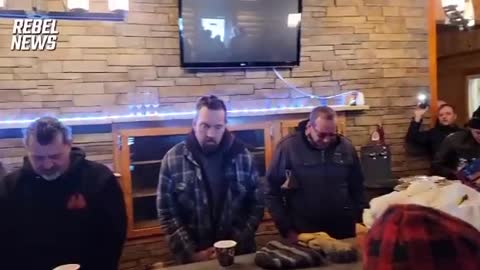 Canadian Truckers on Coutts border Call On God as they are surrounded by Canadian government