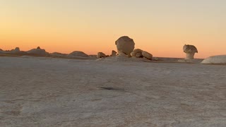 Sunset in White desert