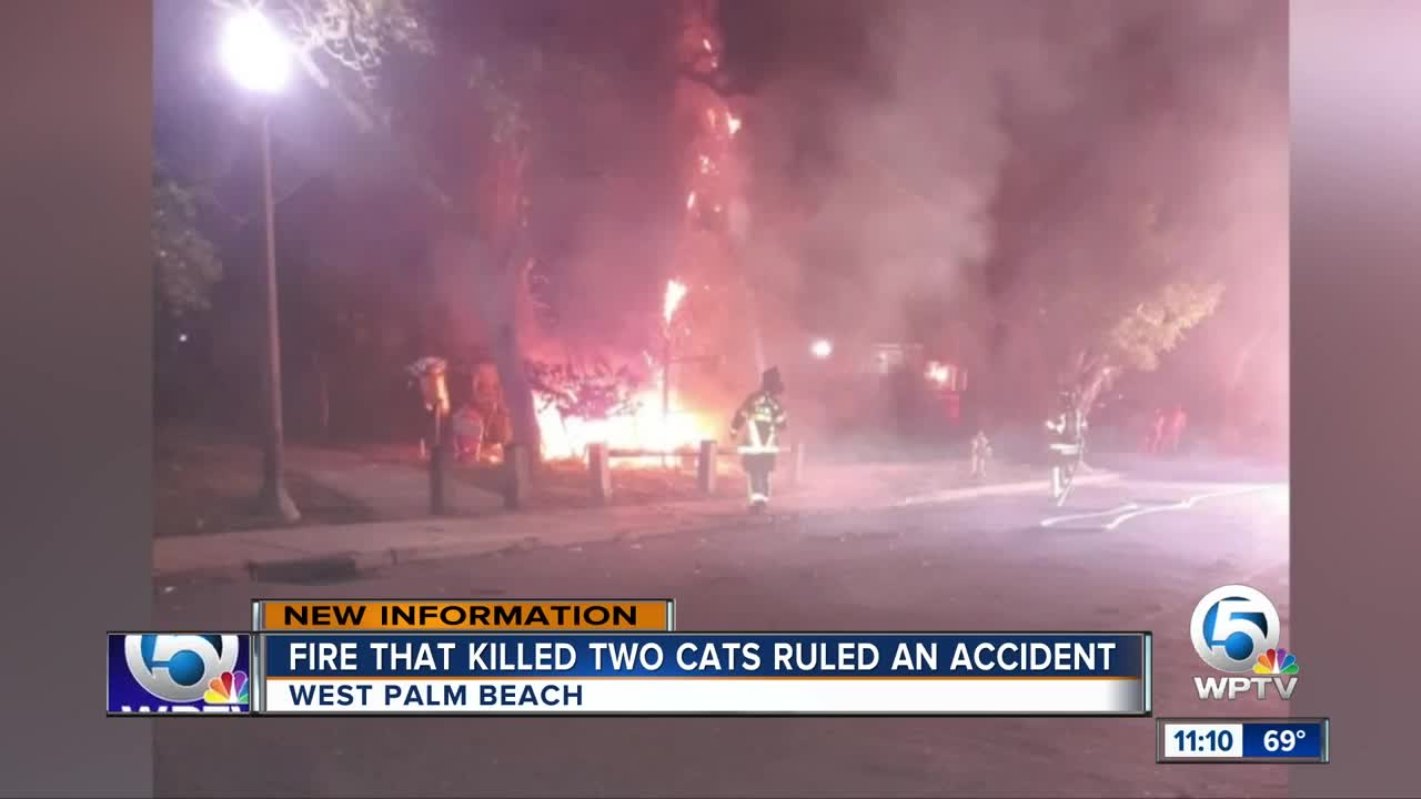 Officials: Fire that killed two cats inside pet carrier deemed accidental