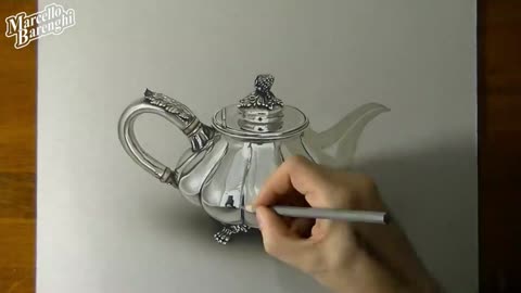 Draw The Shape Of A Metal Teapot