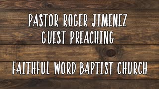 Under The Power of Any | Pastor Roger Jimenez | 10/21/2007 Sunday PM