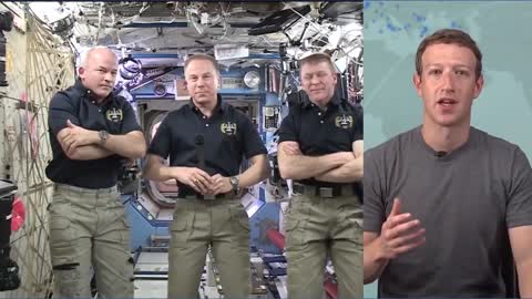 Funny question from Mark Zuckerberg to International Space Station ISS