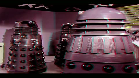 3D Anaglyph Planet of the Daleks 4K SUPER SCALE 80% MORE BACKGROUND DEPTH P25