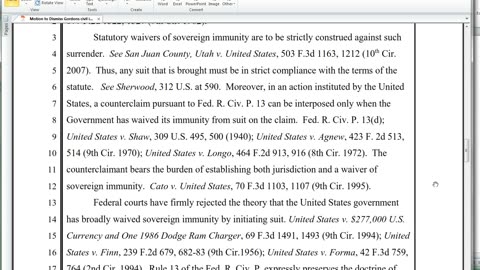 Sovereign Immunity