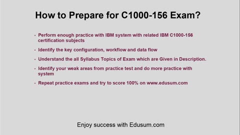 IBM C1000-156 Exam Preparation: Everything You Need to Know to Pass