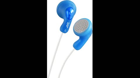 JVC Gumy HA-F14-A Stereo Earphones HAF14 Peppermint Blue