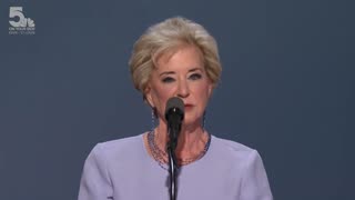 Linda McMahon, former administrator of US Small Business Administration, addresses the Republican National Convention - July 19, 2024