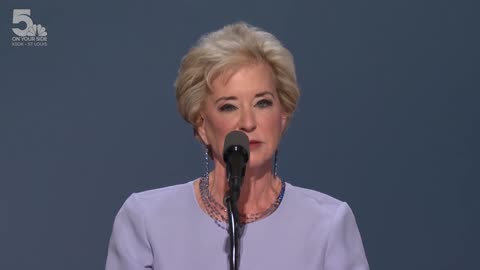 Linda McMahon, former administrator of US Small Business Administration, addresses RNC - July 19, 2024