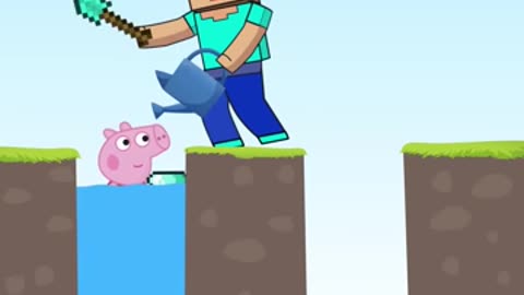 Which one smarter | Steve Alex peppa pig life funny minecraft animation