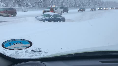 Over 21 Accidents on Snowy Glen Highway in Alaska