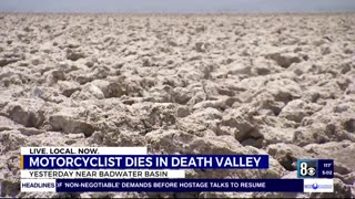 Motorcyclist dies from heat exposure in Death Valley after record-breaking temperatures