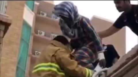 Graphic Video Update Video of Ethiopian Maid's Fall 7 stories Very Scary!!