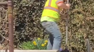 Construction Worker Crushes Dance Moves