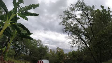 Fast moving clouds