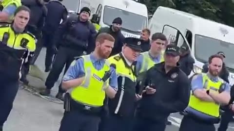 Clashes between locals and the gardaí in Cooloc