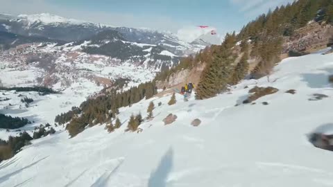 Skydiving With Skis