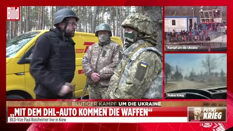 Perfekte Tarnung: DHL hat spontan mehrere Autos inklusive Waffen Richtung Ukraine-Front geschickt
