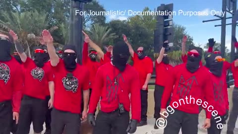 FEDS or ANTIFA? Masked People Shouting White Power