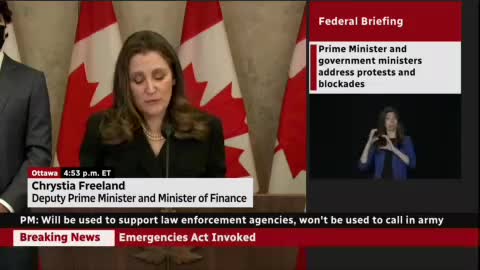 Canada declares emergencies' act