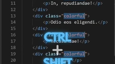 Why you should use Ctrl + Shift + L in VS Code | HTML and CSS Tutorial