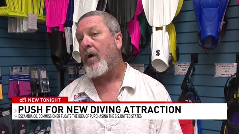 Pensacola considers sinking SS United States as new dive site attraction.