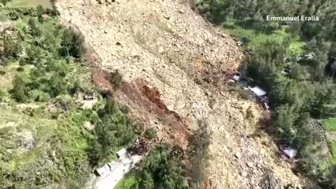 A Landslide Levels A Village In Papua New Guinea