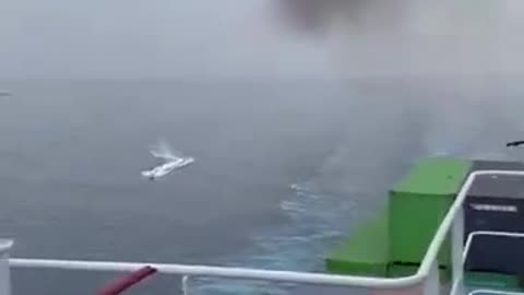 Houthi Sea Drone Kamikaze Speedboat Heading For Container Ship Blows Up