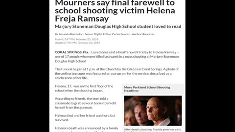 The FAKE Death of Helena Ramsay - Stoneman High "Massacre" Hoax. See for yourself.