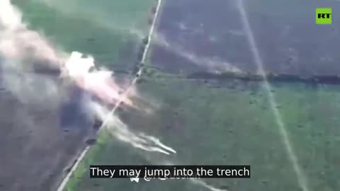 Subtitled version of Russian units storming Kupyansk area AFU stronghold on BUGGIES for mobility