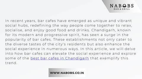 How Can Bar Cafes Enhance the Social Experience?