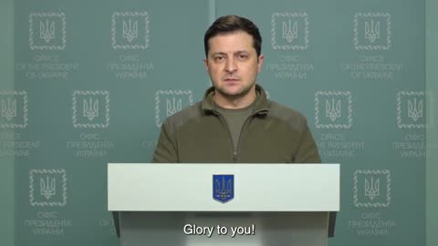 WATCH: President Zelensky Rallies Troops & Citizens with Inspiring Speech