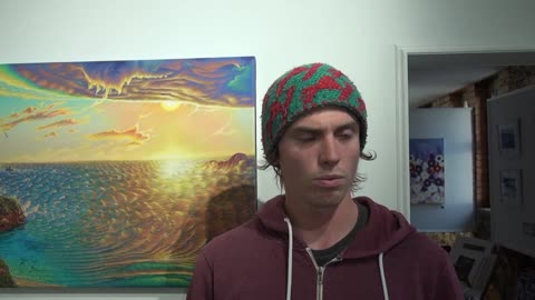 Tom Bird Artist talks about Buddhism Atlantic Ocean City. 17th November 2014