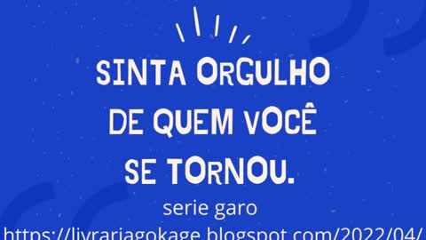 Sinta orgulho de quem você se tornou! Post para Facebook azul com frase motivacional.mp4