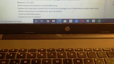 La mia raccolta fondi su Gofundme