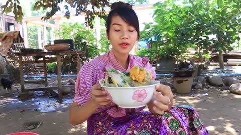 Yummy cooking sea fish recipe _ Cooking skills _ Khmer Survival Skills