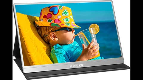 Review: PONKLOIE Extremely Slim & Zero Frame Portable Monitor 15.6”FHD 1080P USB- CHDMI Laptop...