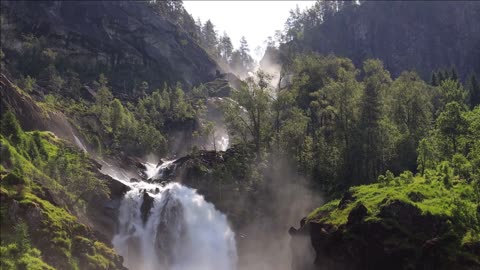 latefossen is one of the most visited waterfalls in norway