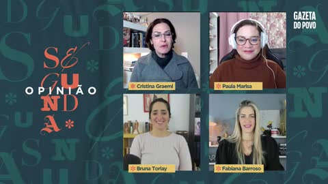 Segunda opinião - Feminismo ! Paula - Fabiana - Cristina Graemi - Bruna (Gazeta do Povo) 2022,8,29