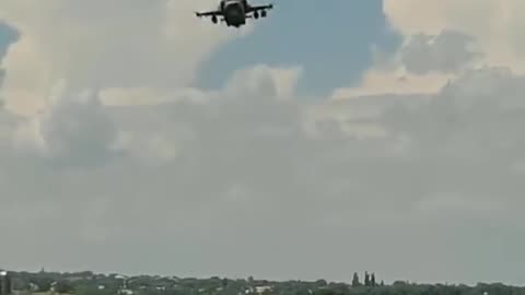 Russian Helicopters Over Donetsk Lake