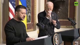 Biden blows nose during important speech!