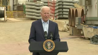 Biden: “A lot of people are hurting these days. Today’s report shows though some progress.”